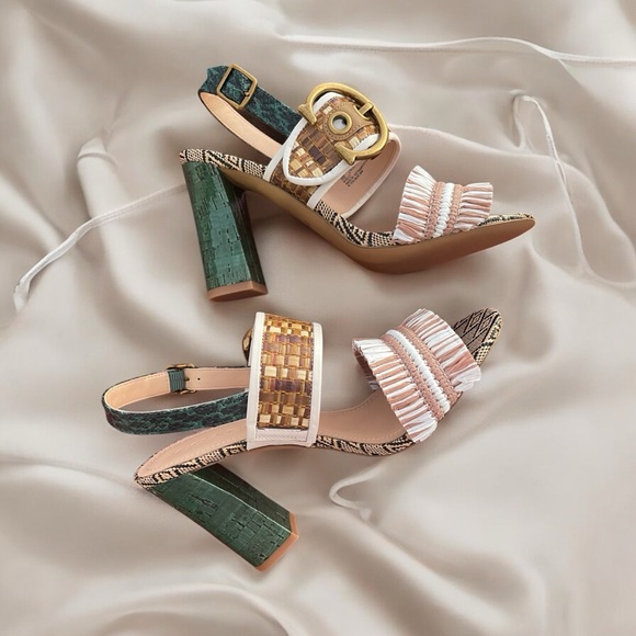 Coach Robin Raffia Sandals Size 8B - Picture 5 of 16